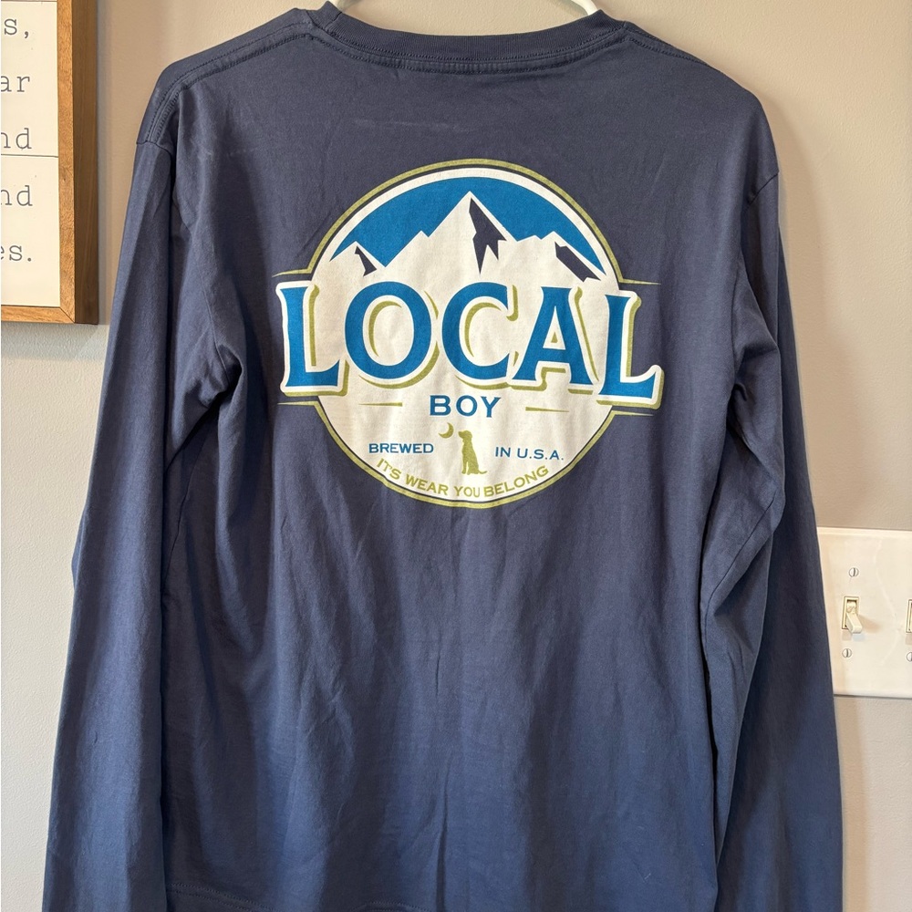 Local Boy Navy Long Sleeve Tee